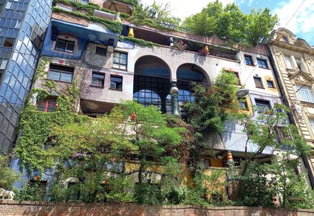 Fassade des Hundertwasserhauses in Wien