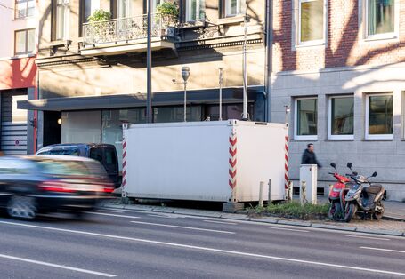 Luftmessstation in einer Stadt