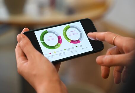 Energiekennzeichnung auf dem Smartphone
