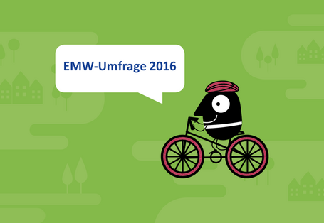 Fahrrad auf grünem Grund