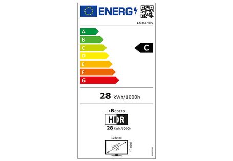 EU-Energielabel für Fernsehgeräte