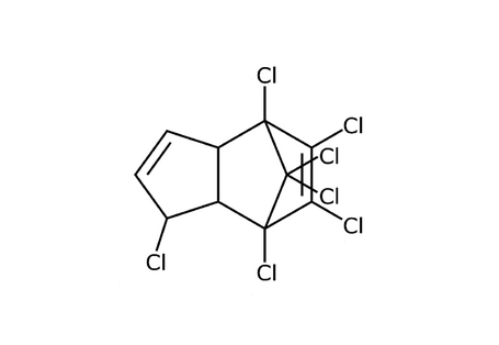 Strukturformel von Heptachlor