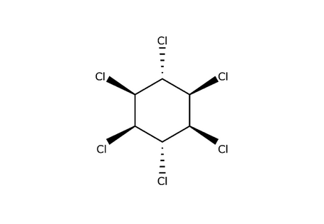 Strukturformel von Lindan