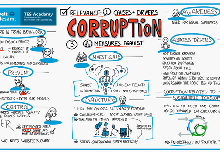 Preventing corruption - Relevance, Causes & Drivers, Measers againt- Measure & Frame Brainwork, Prevent, Control, Investigate, Sancture, Awareness, Address drivers