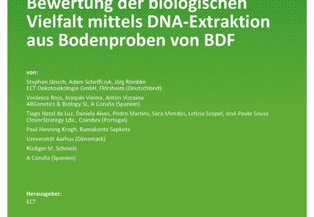 Cover des Berichts "Bewertung der Biologischen Vielfalt mittels DNA-Extraktion aus Bodenproben von Dauerbeobachtungsflächen (BDF)"