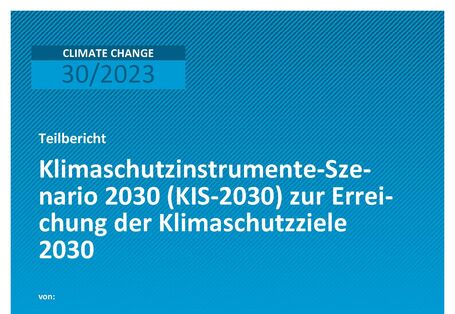 Cover von 2023_06_15_Climate_Change_30_2023_Klimaschutzinstrumente