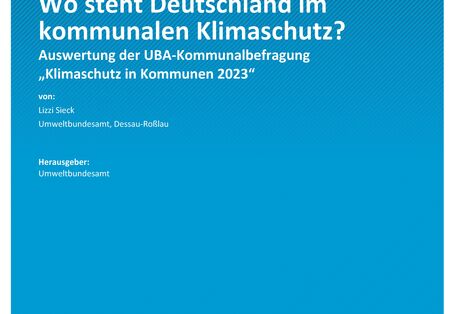 Cover des Berichts "Wo steht Deutschland im kommunalen Klimaschutz?"