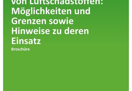 Cover des Berichts "Sensoren zur Messung von Luftschadstoffen - Möglichkeiten und Grenzen sowie Hinweise zu deren Einsatz"