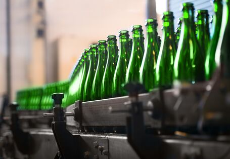Mehrwegflaschen in der Produktion