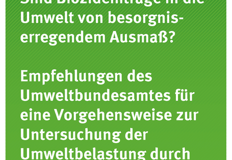 Titelseite der Publikation 15/2017 Sind Biozideinträge in die Umwelt von besorgnis-erregendem Ausmaß?