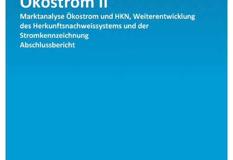 Cover der Publikation CLIMATE CHANGE 30/2019 Marktanalyse Ökostrom II