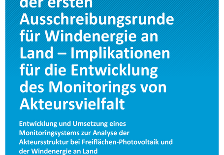 Cover der Publikation CLIMATE CHANGE 32/2019 Entwicklung und Umsetzung eines Monito-ringsystems zur Analyse der Akteursstruktur bei Freiflächen-Photovoltaik und der Windenergie an Land
