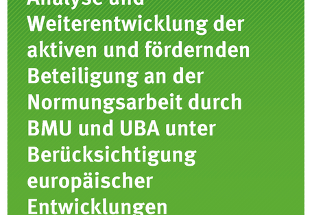 Cover der Publikation TEXTE 60/2020 Analyse und Weiterentwicklung der aktiven und fördernden Beteiligung an der Normungsarbeit durch BMU und UBA unter Berücksichtigung europäischer Entwicklungen