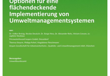 Cover der Publikation TEXTE 57/2022 Optionen für eine flächendeckende Implementierung von Umweltmanagementsystemen