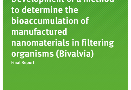 Cover der Publikation TEXTE 18/2020 Development of a method to determine the bioaccumulation of manufactured nanomaterials in filtering organisms (Bivalvia)