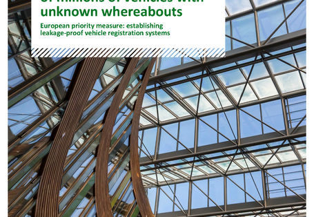 Cover of Scientific Opinion Paper Effectively tackling the issue of millions of vehicles with unknown whereabouts