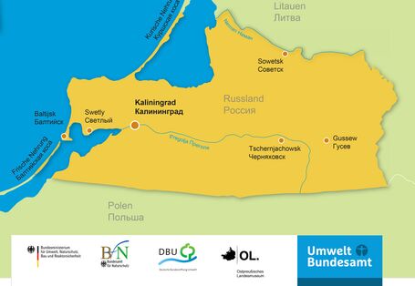 Übersichtskarte zum Kaliningrader Gebiet