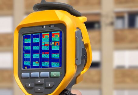 Фотография термографии зданий