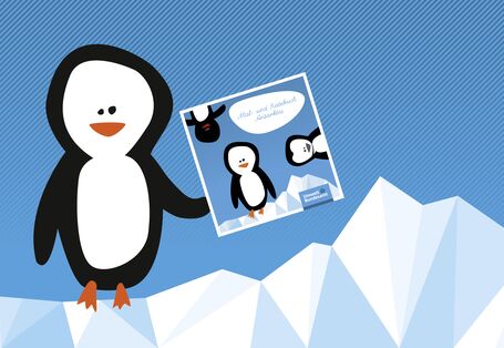 Das Mal- und Ratebuch Antarktis macht neugierig auf diese Region