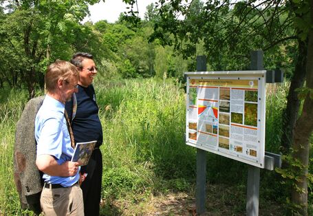Informationstafel zum Boden-Geo-Pfad