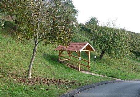  Die überdachte Bodenstation an der Station Bürgstadt