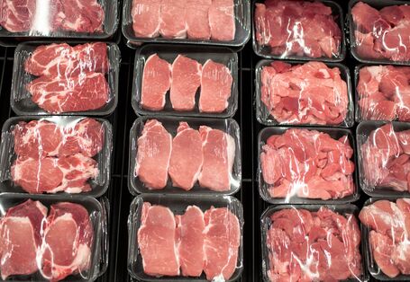 Fleisch in Verpackung