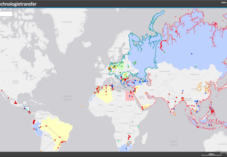 Frontpage der Website vm GISU über Abfalltrchnologietransfer