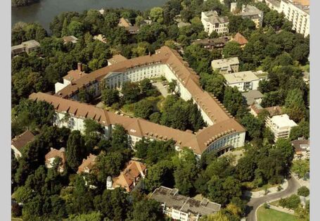 Luftbild des UBA am Bismarckplatz