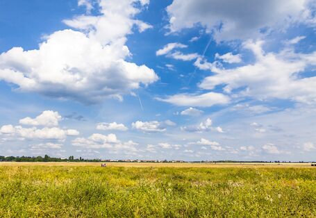 Sky above the Tempelhofer Feld in Berlin
