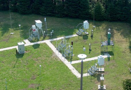 Staub- und Niederschlagssammler Messfeld - Messstation Schmücke Thüringer Wald