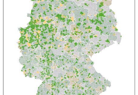 Die Karte zeigt die Inhalte der vorhergehenden Tabelle in ihrer räumlichen Auflösung. Dies verdeutlich die flächenmäßig hohe Abdeckung der Rückmeldungen durch die Teilnahme vieler Landkreise.