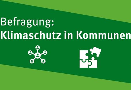 Icons symbolisieren: Einzelaktivitäten der Kommunen setzen sich zum deutschlandweiten kommunalen Klimaschutz zusammen.