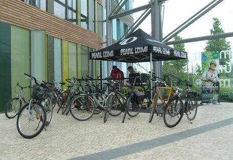 bikes in the UBA office building