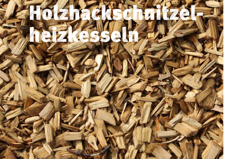 Cover der UBA-Ratgeber-Broschüre "Leitfaden zur umweltfreundlichen öffentlichen Beschaffung von Holzhackschnitzelheizkesseln". Im Hintergrund ein Foto von Holzhackschnitzeln. Unten das Logo Umweltbundesamt - Für Mensch & Umwelt