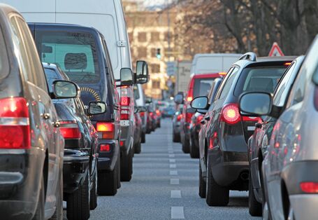 Stau in der Stadt