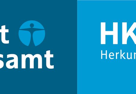 Logo des Herkunftsnachweisregisters mit dem Schriftzug "Umweltbundesamt" und "HKNR: Herkunftsnachweisregister"