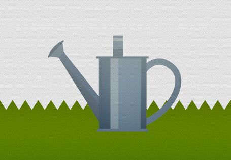 Zeichnung einer Gießkanne