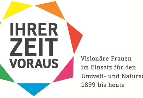 Logo der Ausstellung „Ihrer Zeit voraus“