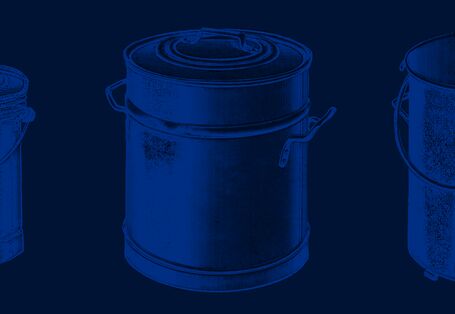 Metallmülleimer mit Deckel für den Haushalt