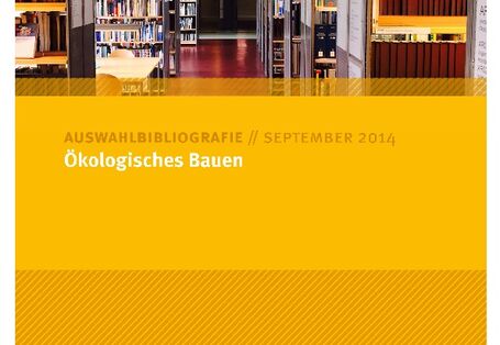 Cover Auswahlbibliografie Ökologisches Bauen