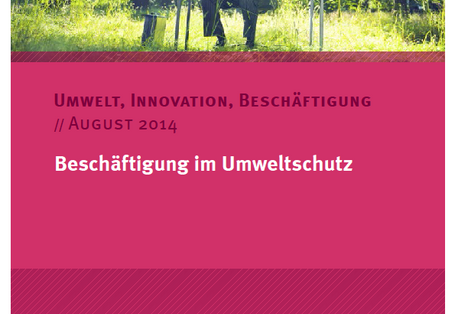 Cover Beschäftigung im Umweltschutz