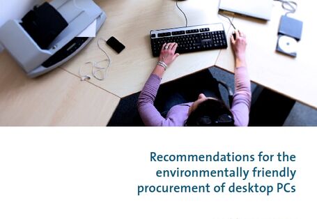 Cover Recommendations for the environmentally friendly procurement of desktop PCs