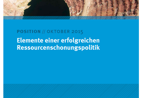 Elemente einer erfolgreichen Ressourcenschonungspolitik
