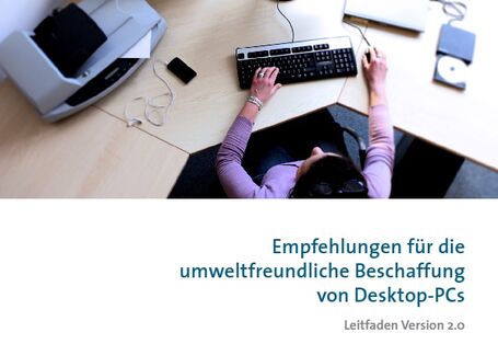 Cover:Empfehlungen für die umweltfreundliche Beschaffung von Desktop-PCs