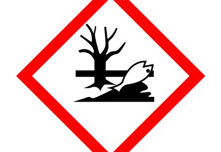 symbolisierter toter Fisch im Wasser