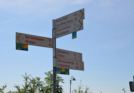 diverse Wegweiser für touristische Zwecke