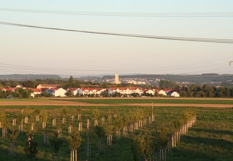 Grüne Flächen im Stadtumland.