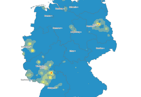 Die Karte zeigt die Anzahl der Tropennächte in Deutschland im Jahr 2006. In diesem Jahr gab es in einzelnen Regionen bis zu 21 Tropennächte. 