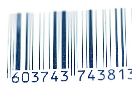 Großaufnahme eines Strichcodes