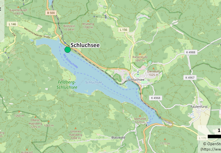 Kartenausschnitt Schluchsee